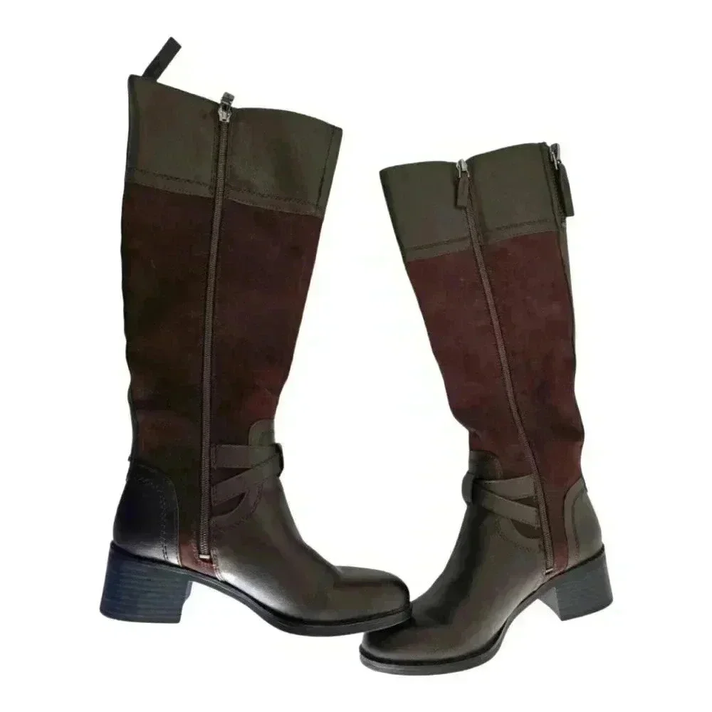 Franco Sarto Suede Leather Brown Boot